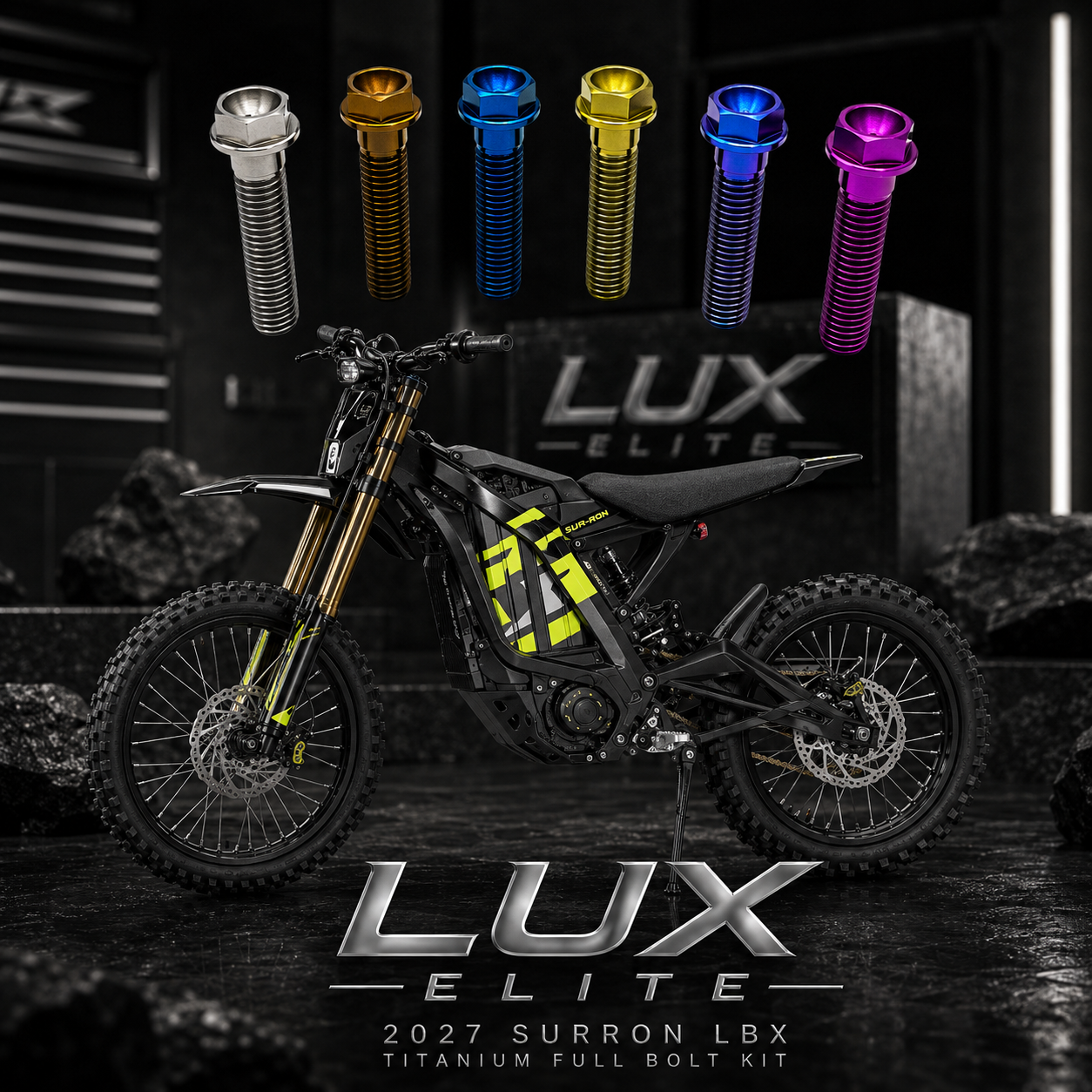 LUX ELITE Titanium Full Bolt Kit – Sur-Ron LBX
